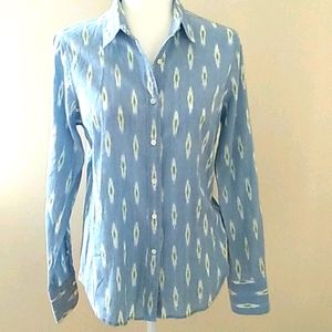 J. Crew ikat size 8  blouse